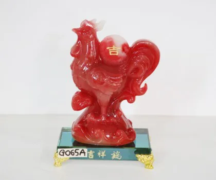 Gà ngọc đỏ đế thủy tinh - Cát tường kê - Cát G065A