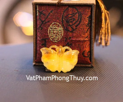 Mặt đeo cổ Hổ Phách Ba Lan khắc phượng hoàng A+++++ (GCN 12170578225) S6351-S3-8486