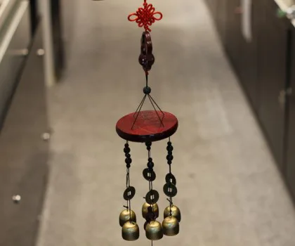 Chuông gió hồ lô gỗ 6 chuông CG1220
