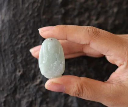 Phật bản mệnh phỉ thúy nhỏ ( Hư Không Tạng Bồ Tát - Tuổi Sửu + Dần ) S6640-2