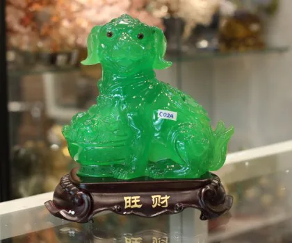 Chó ngọc xanh ôm mâm vàng - Vượng tài C024A