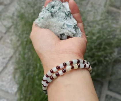 Chuỗi ngọc Phỉ Thúy khúc xen hạt lựu S6692