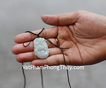 Mặt 12 con giáp phỉ thúy nhỏ (Tuất) FS6641-11