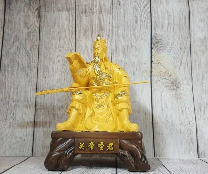 Đức quan công vàng kim sa bóng tạo ngai xem sách - Quan Đế Thánh Quân LN196