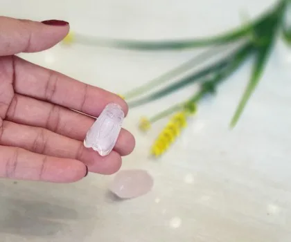 Mặt Ve thạch anh hồng trung S6854