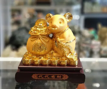 Chuột vàng ôm túi vàng - Đời đời hữu tài FTM011