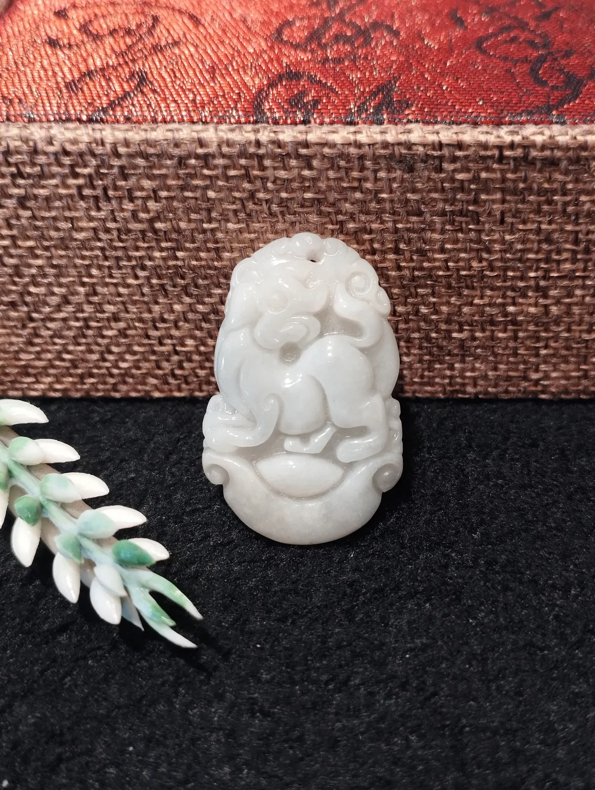Mặt 12 con giáp ngọc phỉ thúy  (Dần) S6879-3