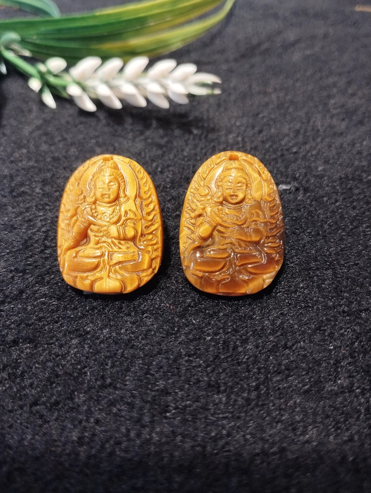 Phật bản mệnh đá mắt mèo nhỏ- Ngọ (Đại Thế Chí Bồ Tát) S6843-5
