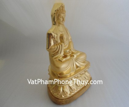Quan âm vàng ngồi nhỏ A134