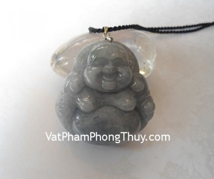 Di lạc lớn ngọc Myanmar xanh tía có giấy kiểm định S863-8490